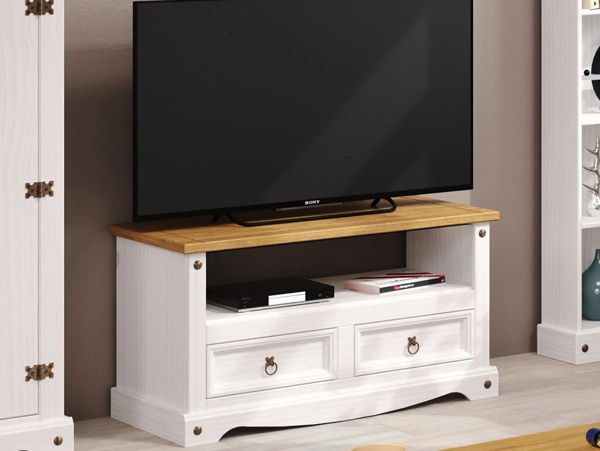 Core Core Corona White Wax TV Unit