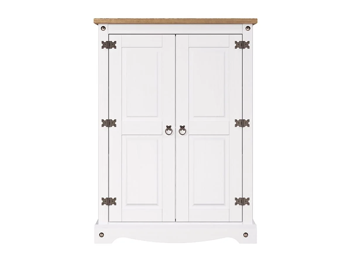 Core Core Corona White Wax 2 Door Cupboard