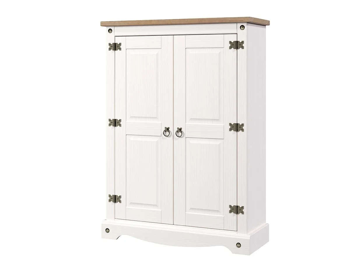 Core Core Corona White Wax 2 Door Cupboard