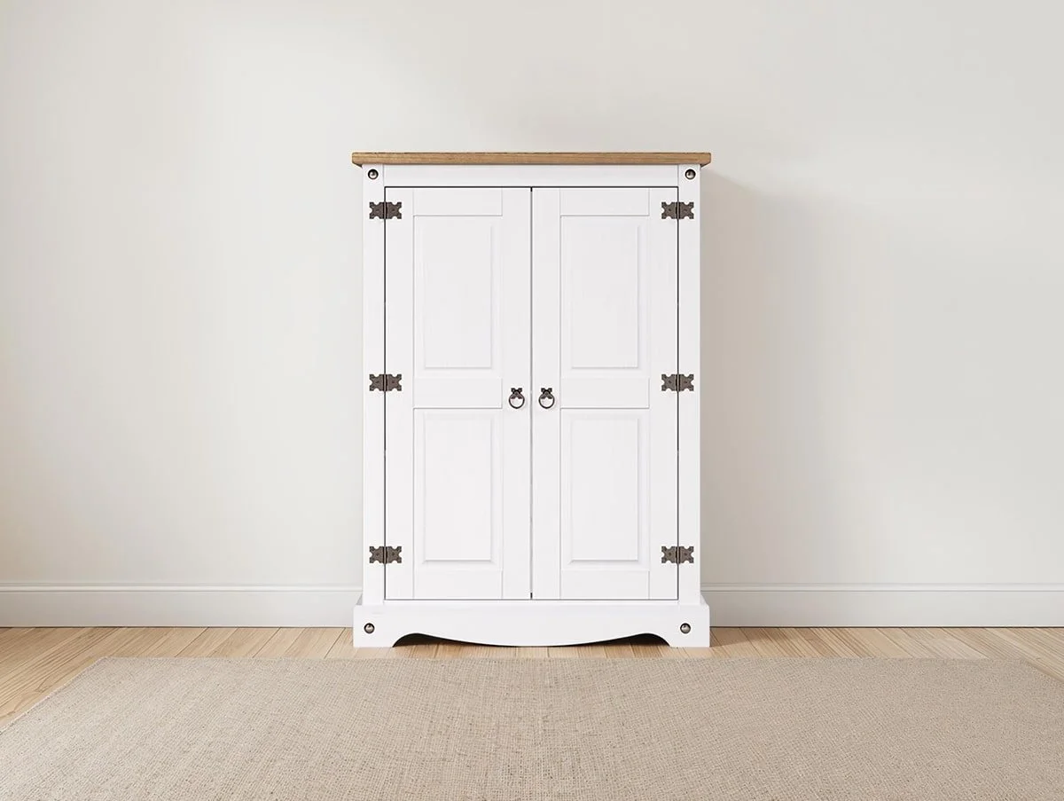 Core Core Corona White Wax 2 Door Cupboard