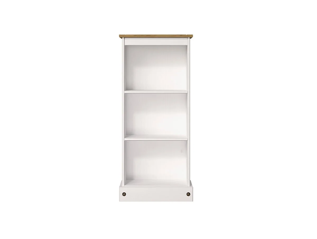 Core Core Corona White Wax Wooden Low Bookcase