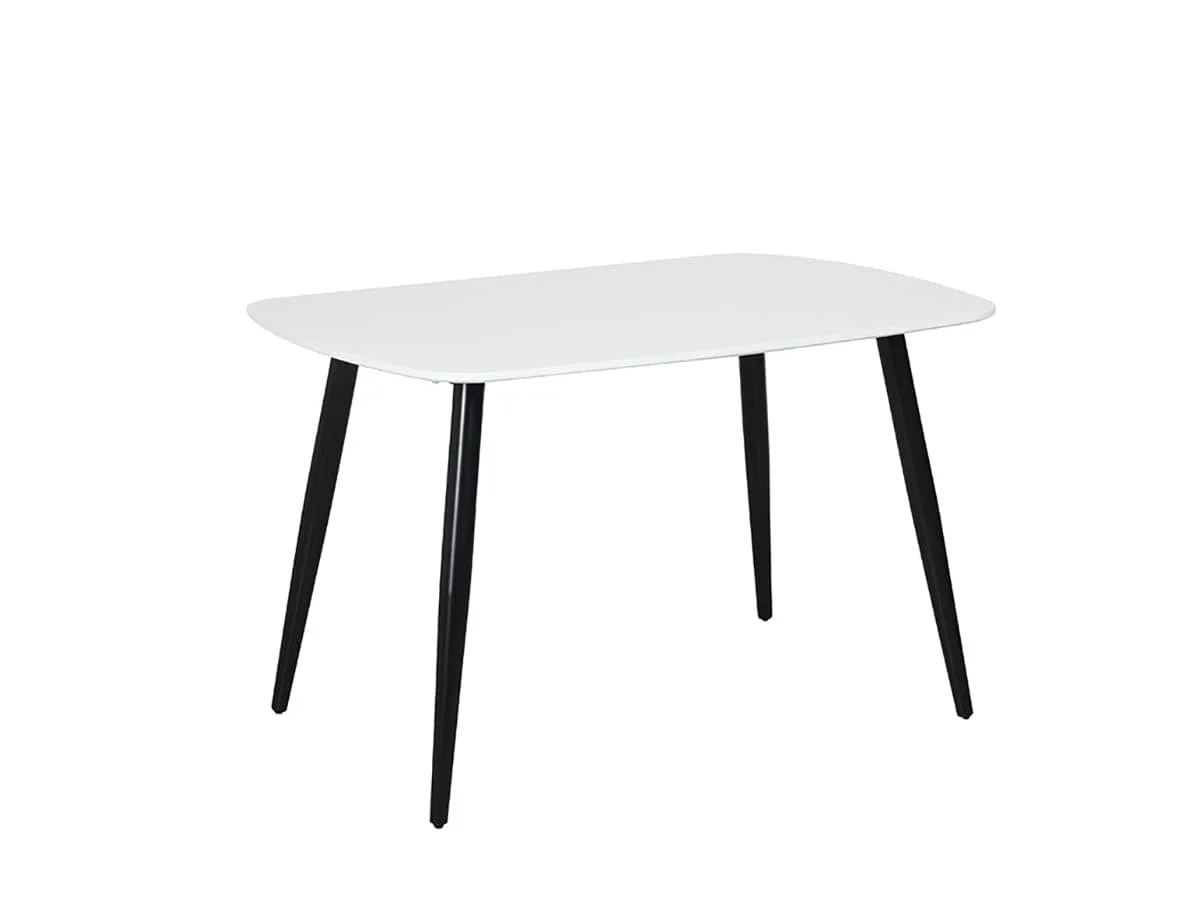 Core Products Core Aspen Rectangular White Dining Table