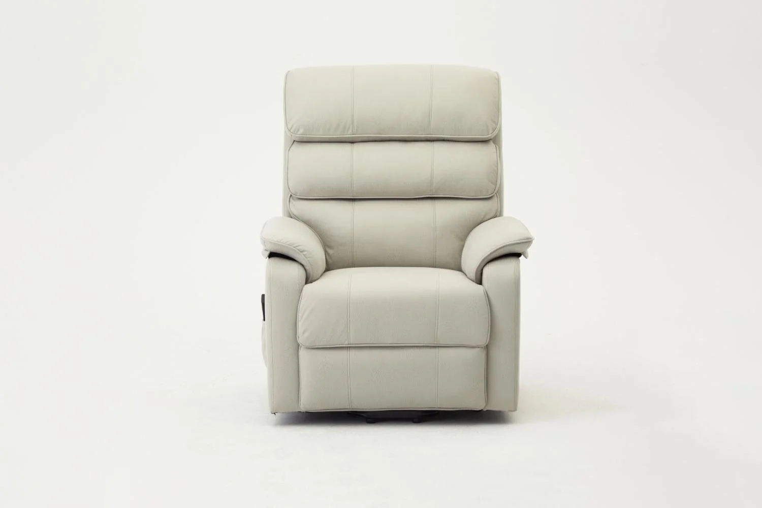 TGC TGC Blair Single Motor Light Grey Air Leather Riser Recliner Chair