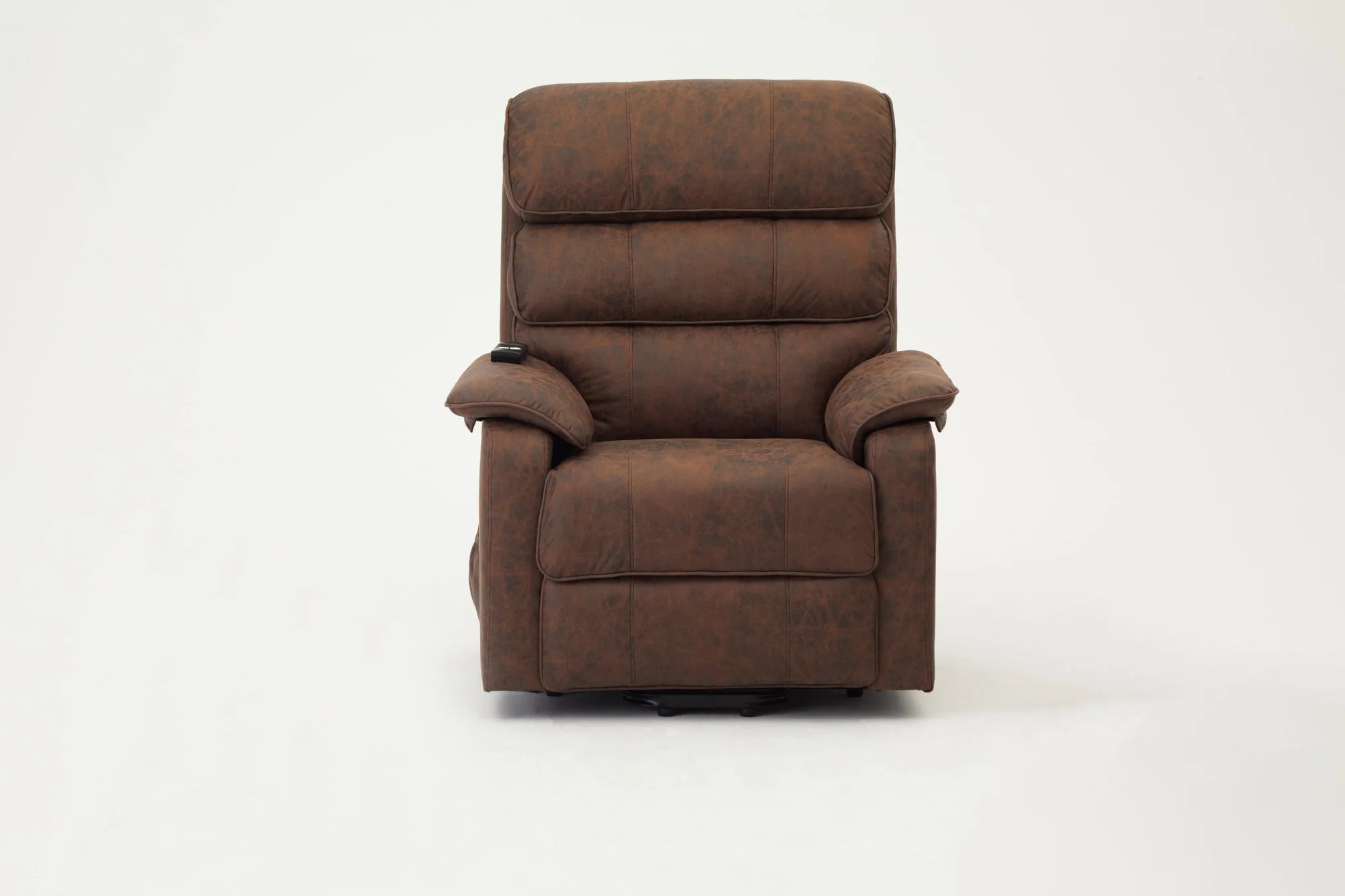TGC TGC Lewis Single Motor Brown Air Faux Leather Riser Recliner Chair