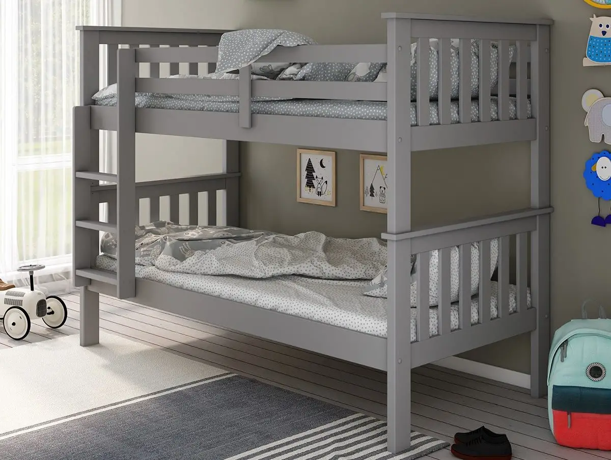 Bedmaster Bedmaster Carra 3ft Grey Bunk Bed Frame
