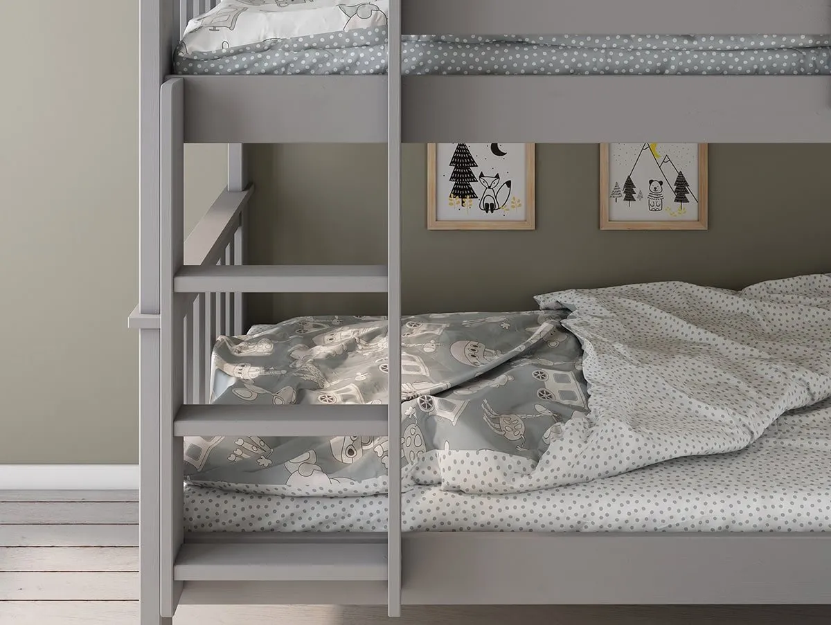 Bedmaster Bedmaster Carra 3ft Grey Bunk Bed Frame