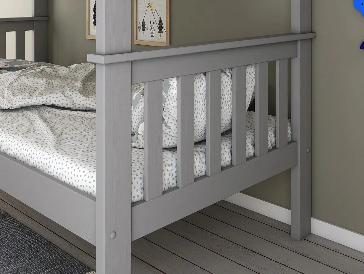 Bedmaster Bedmaster Carra 3ft Grey Bunk Bed Frame