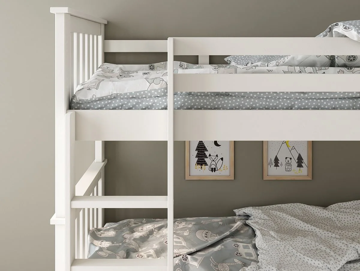 Bedmaster Bedmaster Carra 3ft White Bunk Bed Frame