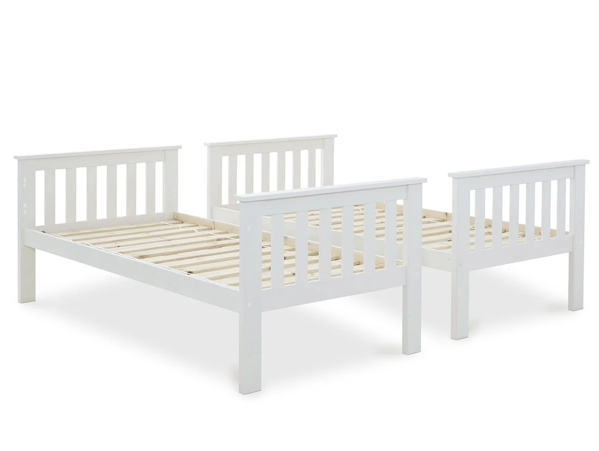 Bedmaster Bedmaster Carra 3ft White Bunk Bed Frame