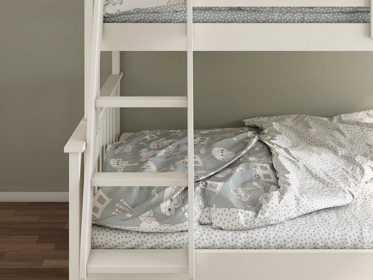 Bedmaster Bedmaster Carra 3ft White Triple Bunk Bed Frame