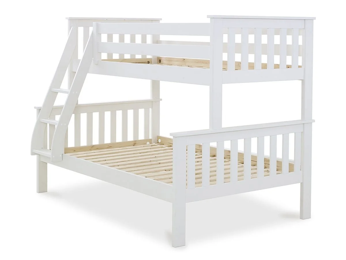 Bedmaster Bedmaster Carra 3ft White Triple Bunk Bed Frame