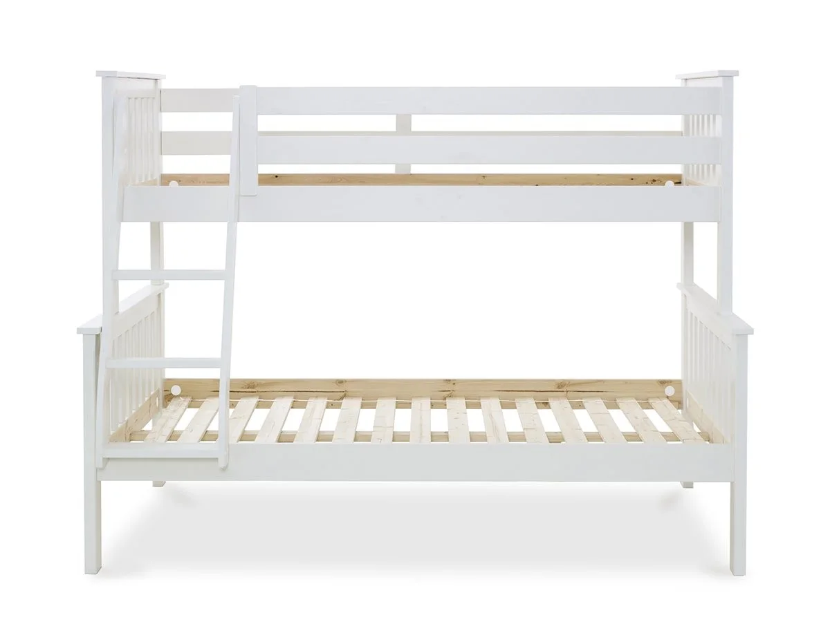 Bedmaster Bedmaster Carra 3ft White Triple Bunk Bed Frame