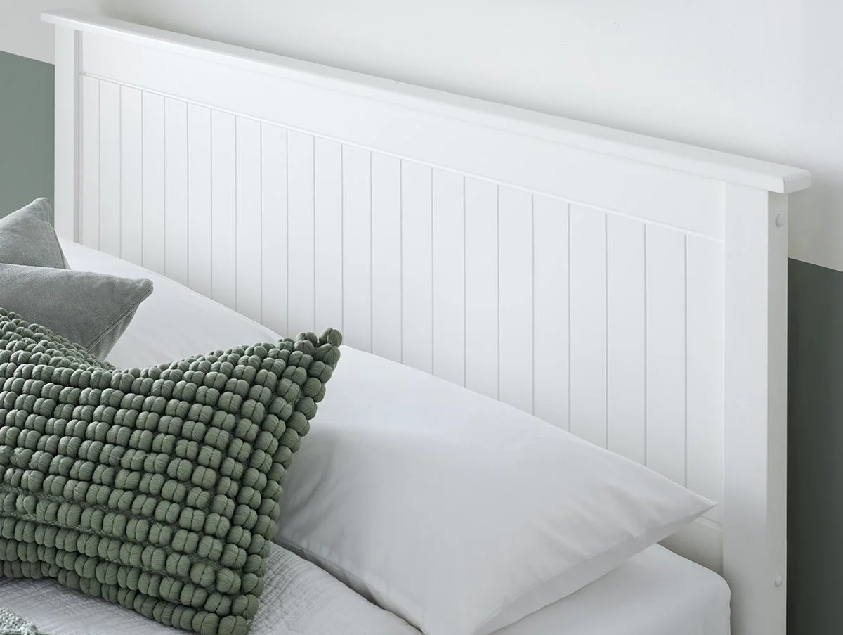 Bedmaster Bedmaster Dawson 4ft6 Double White Wooden Ottoman Bed Frame