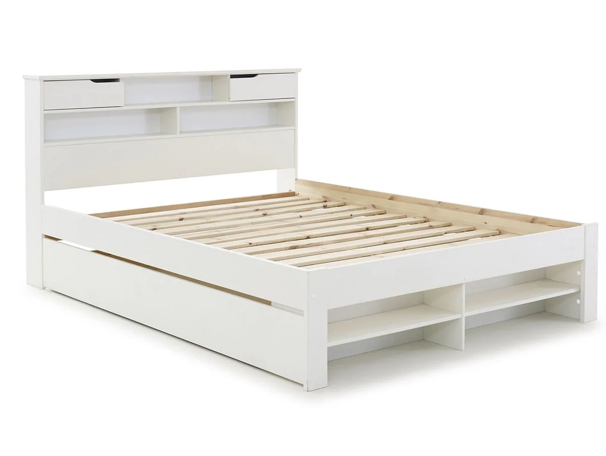 Bedmaster Bedmaster Fabio 4ft6 Double White Wooden Bed Frame