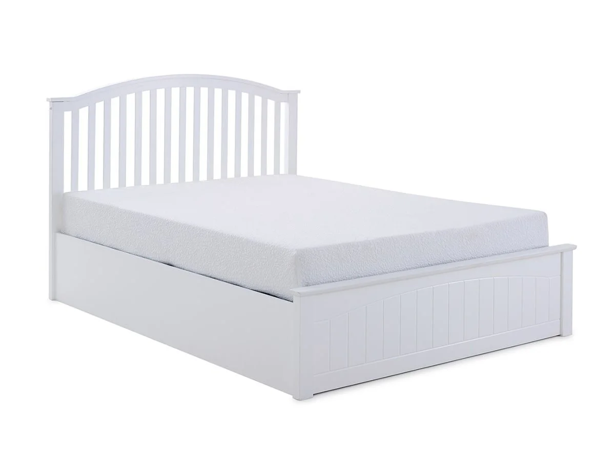 Bedmaster Bedmaster Grayson White Wooden Ottoman Bed Frame