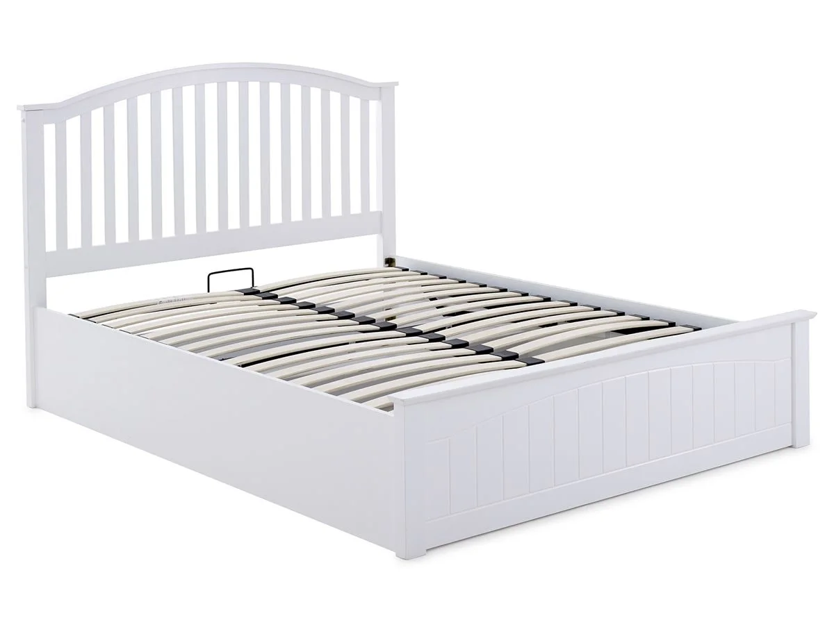Bedmaster Bedmaster Grayson White Wooden Ottoman Bed Frame