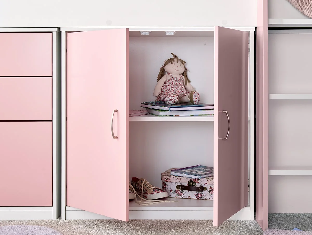 Bedmaster Bedmaster Lacy Pink Mid Sleeper Bed Frame