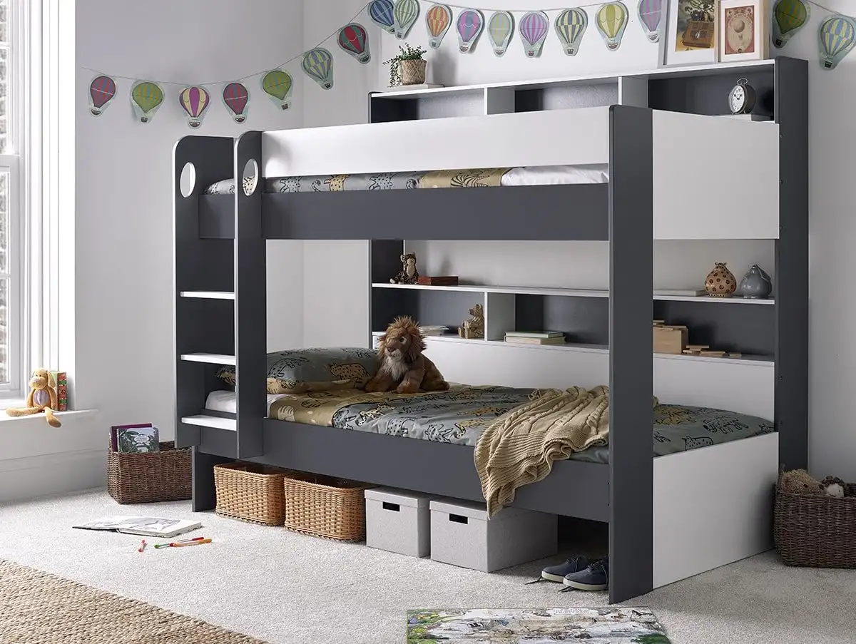 Bedmaster Bedmaster Oliver 3ft Grey & White Bunk Bed Frame