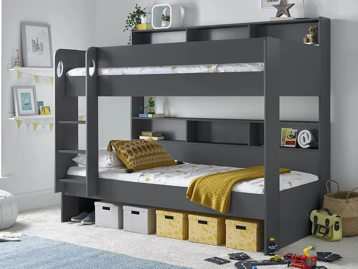 Bedmaster Bedmaster Oliver 3ft Onyx Grey Bunk Bed Frame