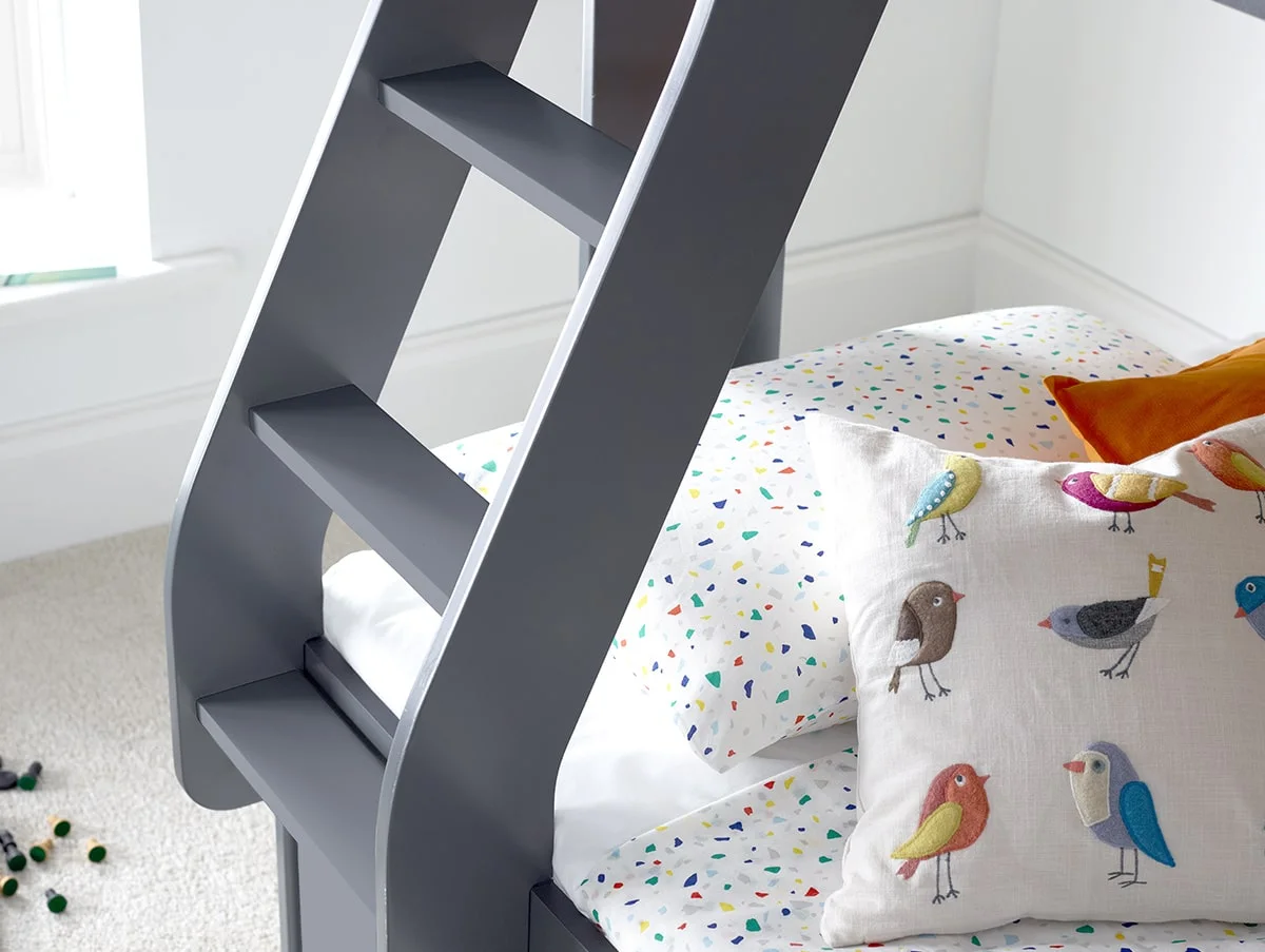 Bedmaster Bedmaster Oliver Onyx Grey Triple Bunk Bed Frame