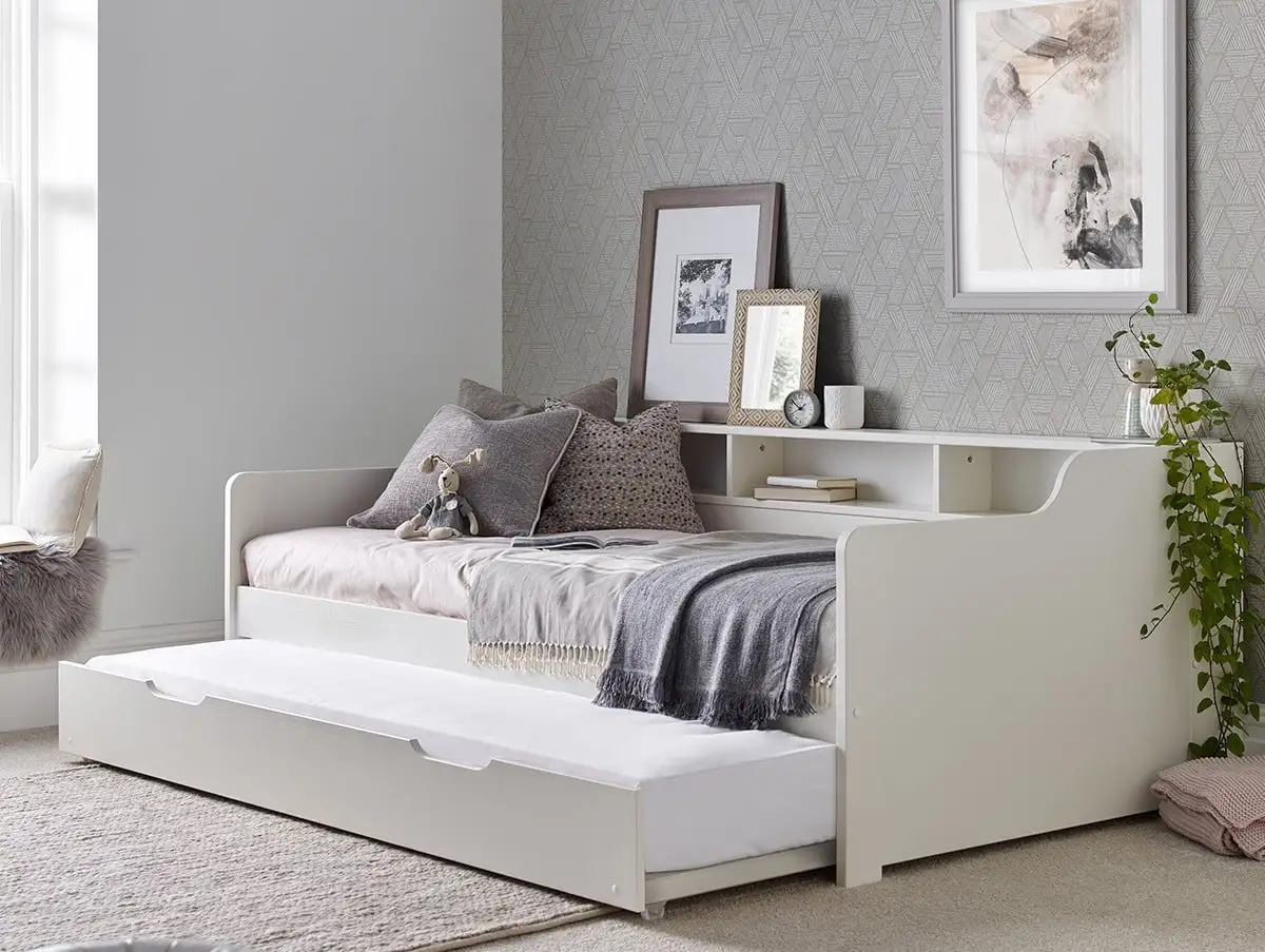 Bedmaster Bedmaster Tyler White Wooden Guest Bed Frame