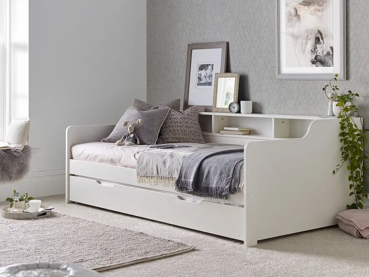 Bedmaster Bedmaster Tyler White Wooden Guest Bed Frame