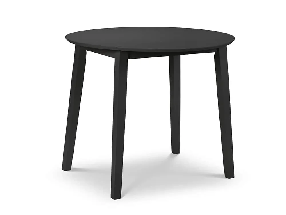 Julian Bowen Clearance - Julian Bowen Coast 90cm Black Drop Leaf Dining Table