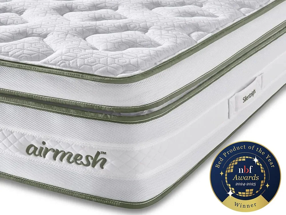 Silentnight Silentnight Eco Comfort Airmesh Mirapocket 3000 Pillowtop 3ft Single Mattress