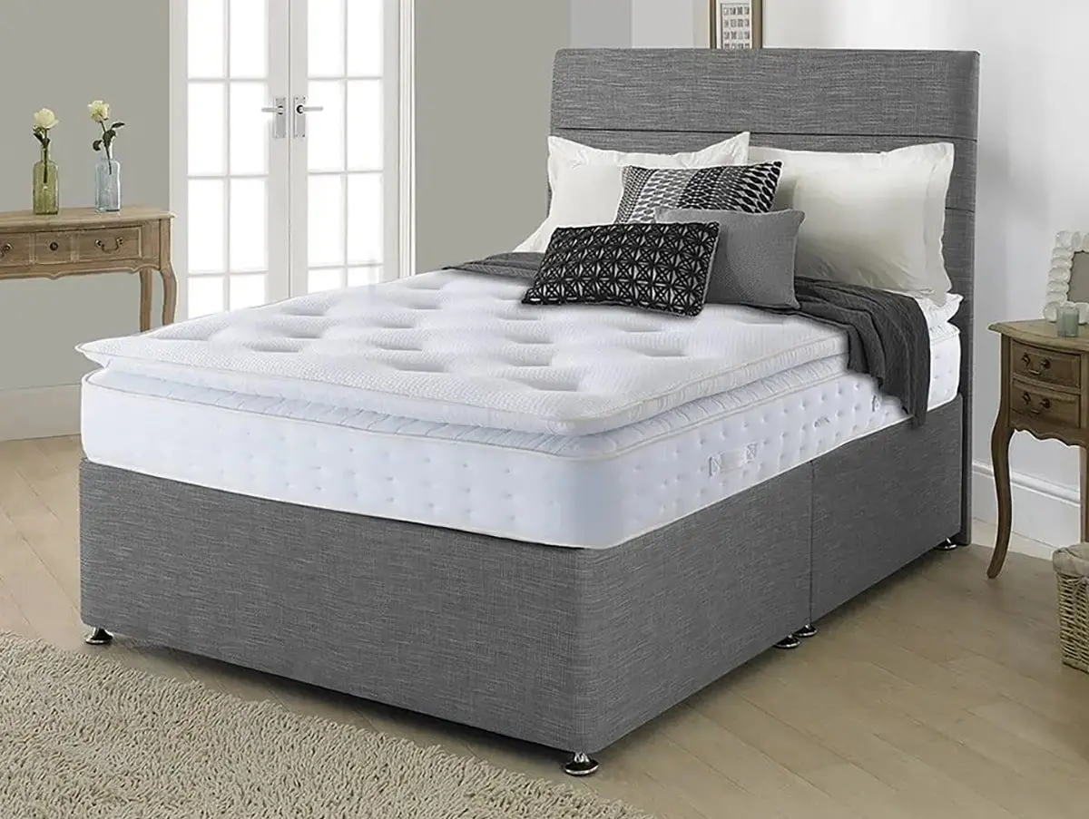 Deluxe Deluxe Penrith Pocket 1000 Pillowtop 140 x 200 Euro (IKEA) Size Double Divan Bed