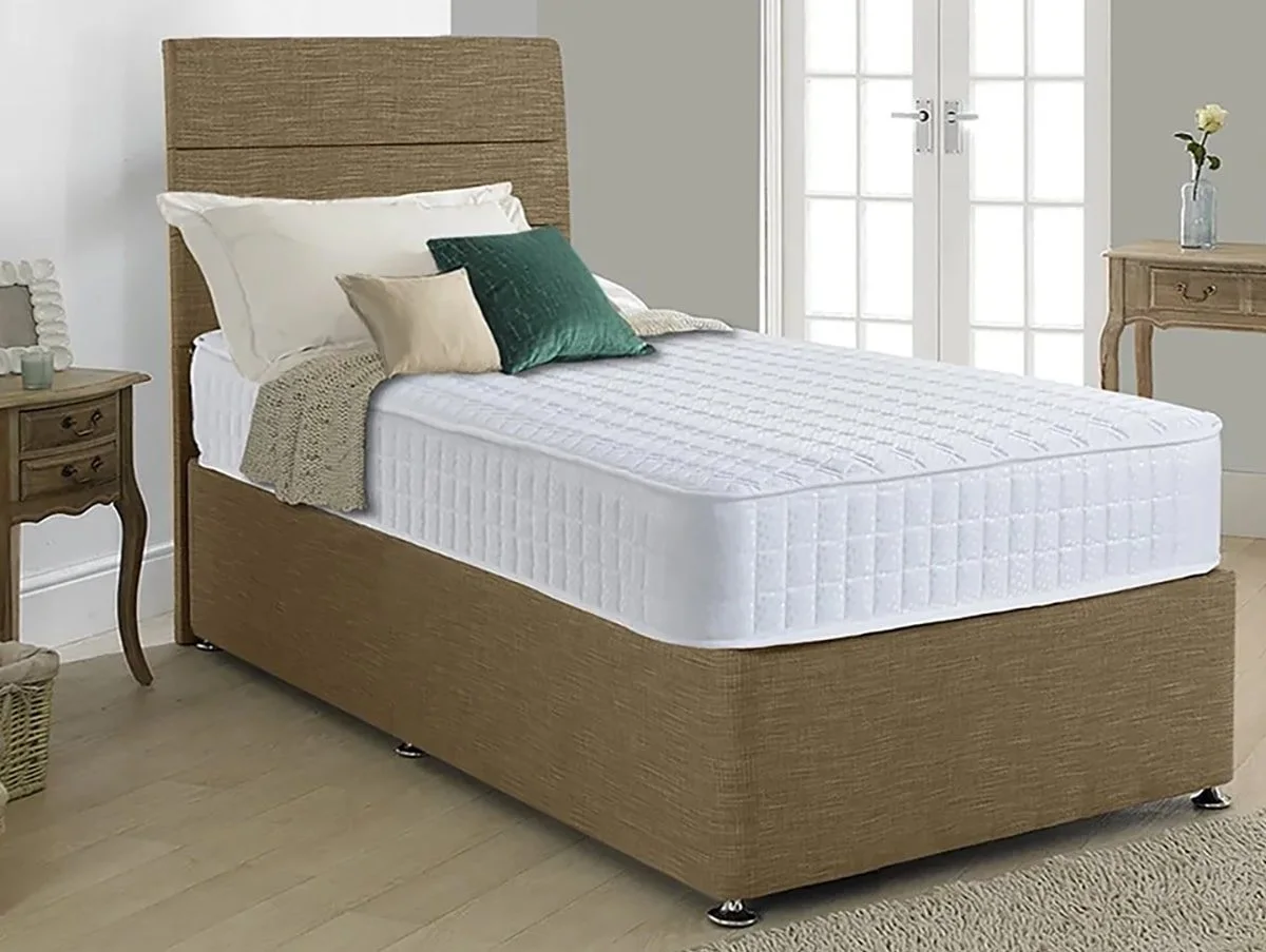 Deluxe Deluxe Ellesmere Medium 90 x 200 Euro (IKEA) Size Single Divan Bed