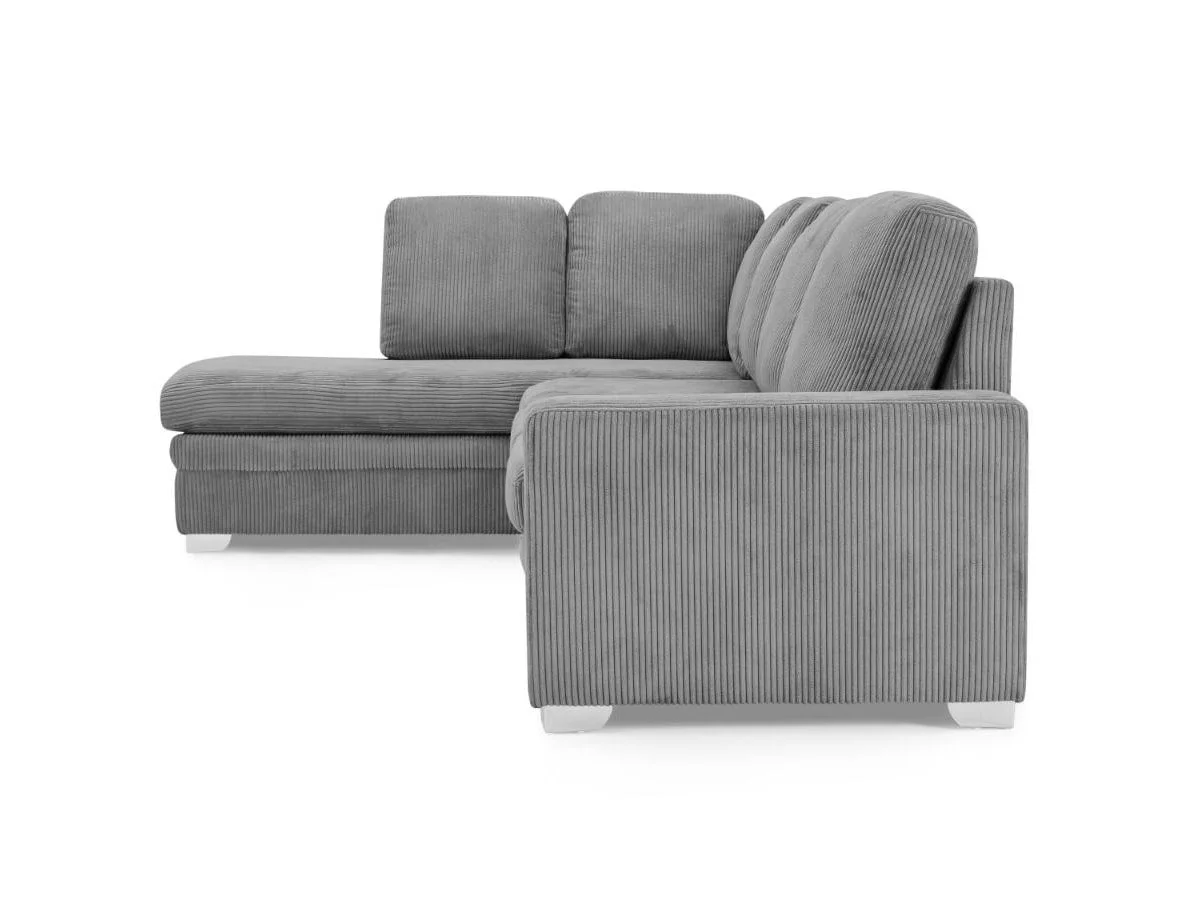 TGC TGC Allison Grey Fabric Jumbo Left Hand Corner Sofa