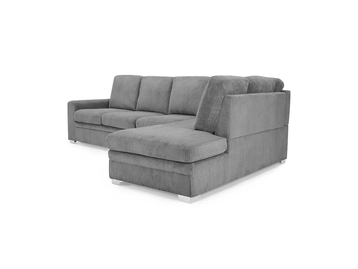 TGC TGC Allison Grey Fabric Jumbo Right Hand Corner Sofa