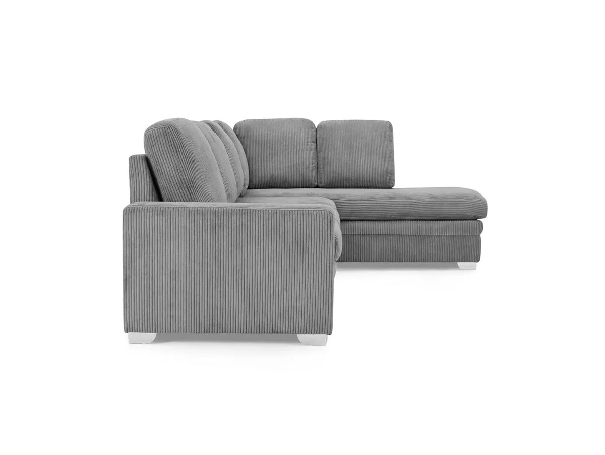 TGC TGC Allison Grey Fabric Jumbo Right Hand Corner Sofa