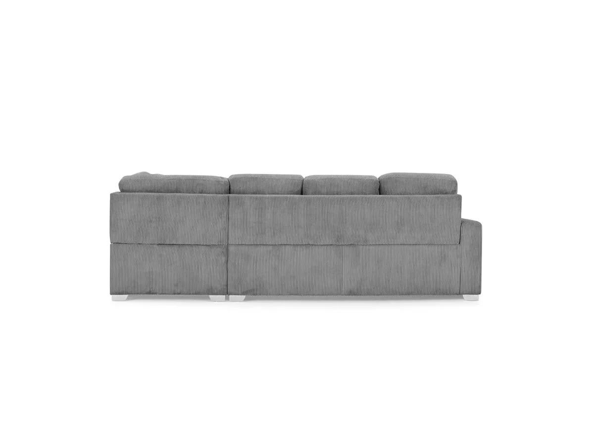 TGC TGC Allison Grey Fabric Jumbo Right Hand Corner Sofa