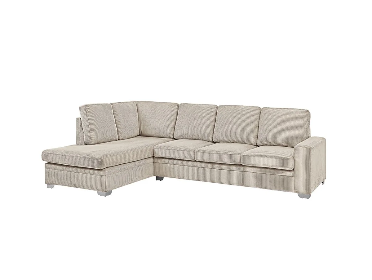TGC TGC Allison Mocha Fabric Jumbo Left Hand Corner Sofa