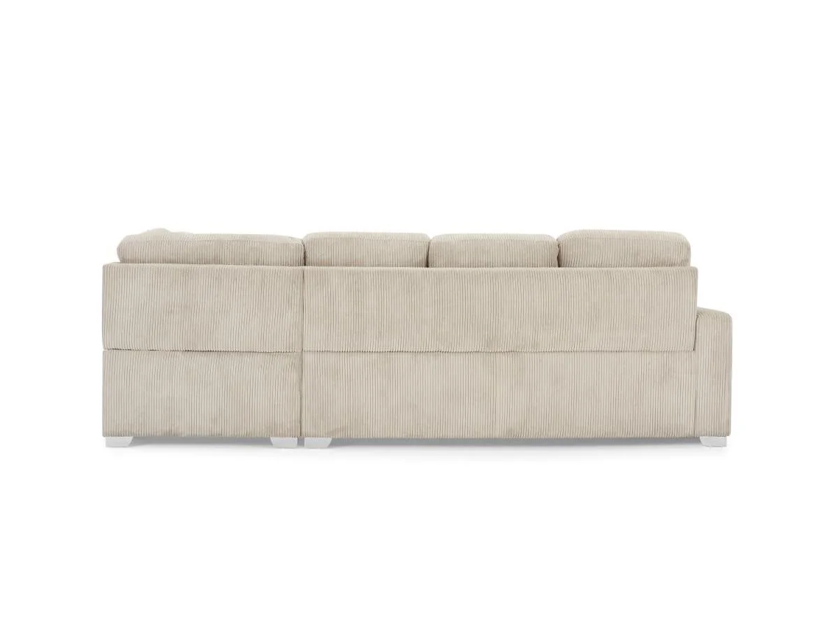 TGC TGC Allison Mocha Fabric Jumbo Right Hand Corner Sofa