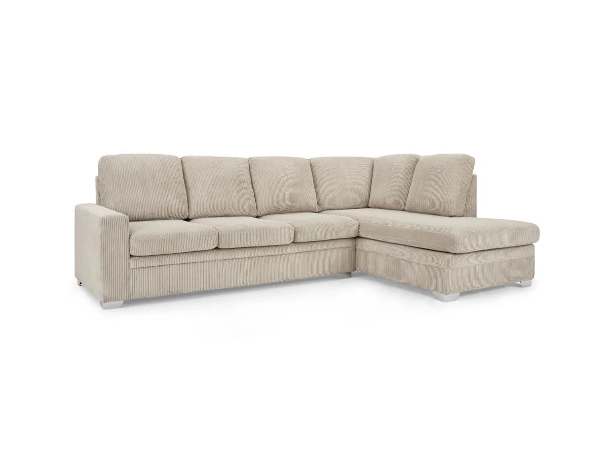 TGC TGC Allison Mocha Fabric Jumbo Right Hand Corner Sofa