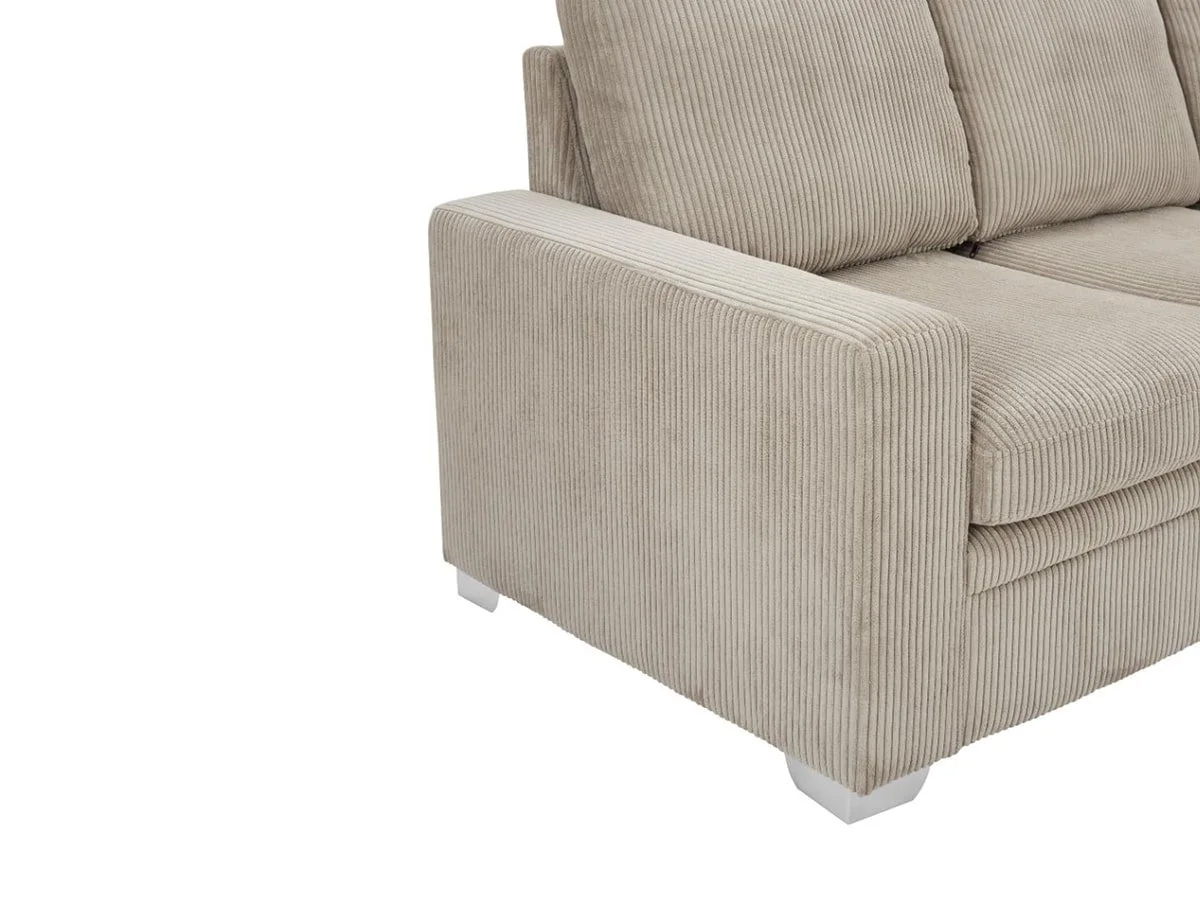 TGC TGC Allison Mocha Fabric Jumbo Right Hand Corner Sofa