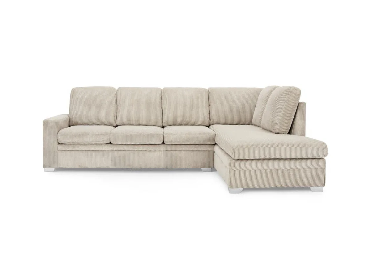 TGC TGC Allison Mocha Fabric Jumbo Right Hand Corner Sofa