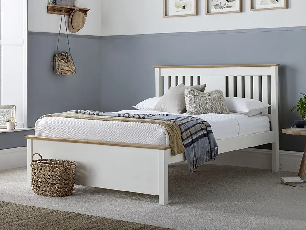 Bedmaster Bedmaster Chester 3ft Single Stone White Wooden Bed Frame