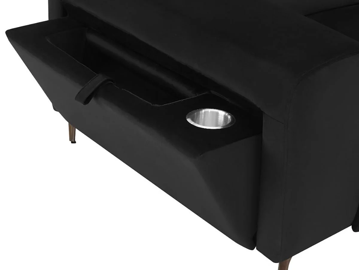 TGC TGC Amara Black 3 Seater Power Recliner Sofa