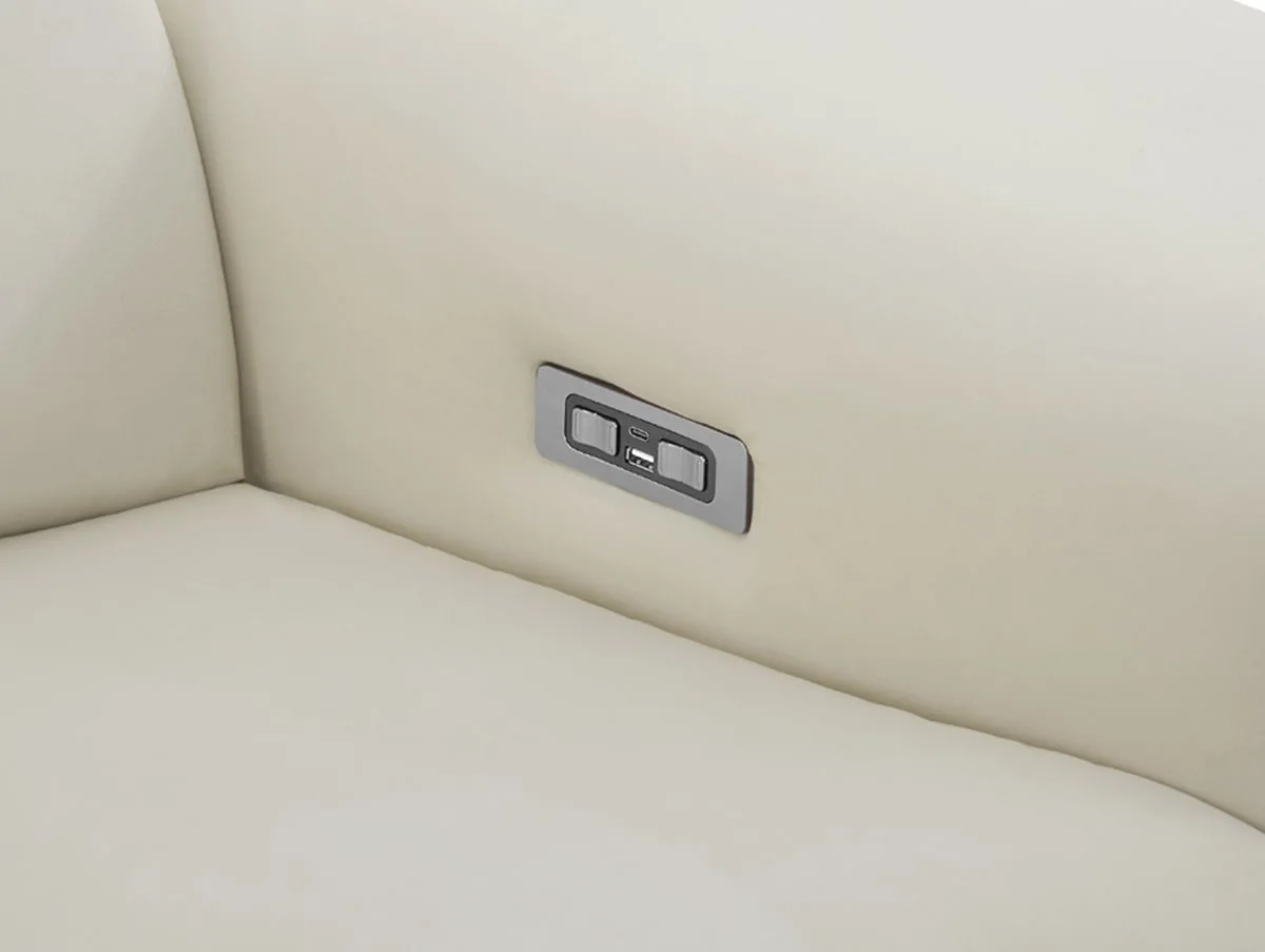 TGC TGC Amara Cream 2 Seater Power Recliner Sofa