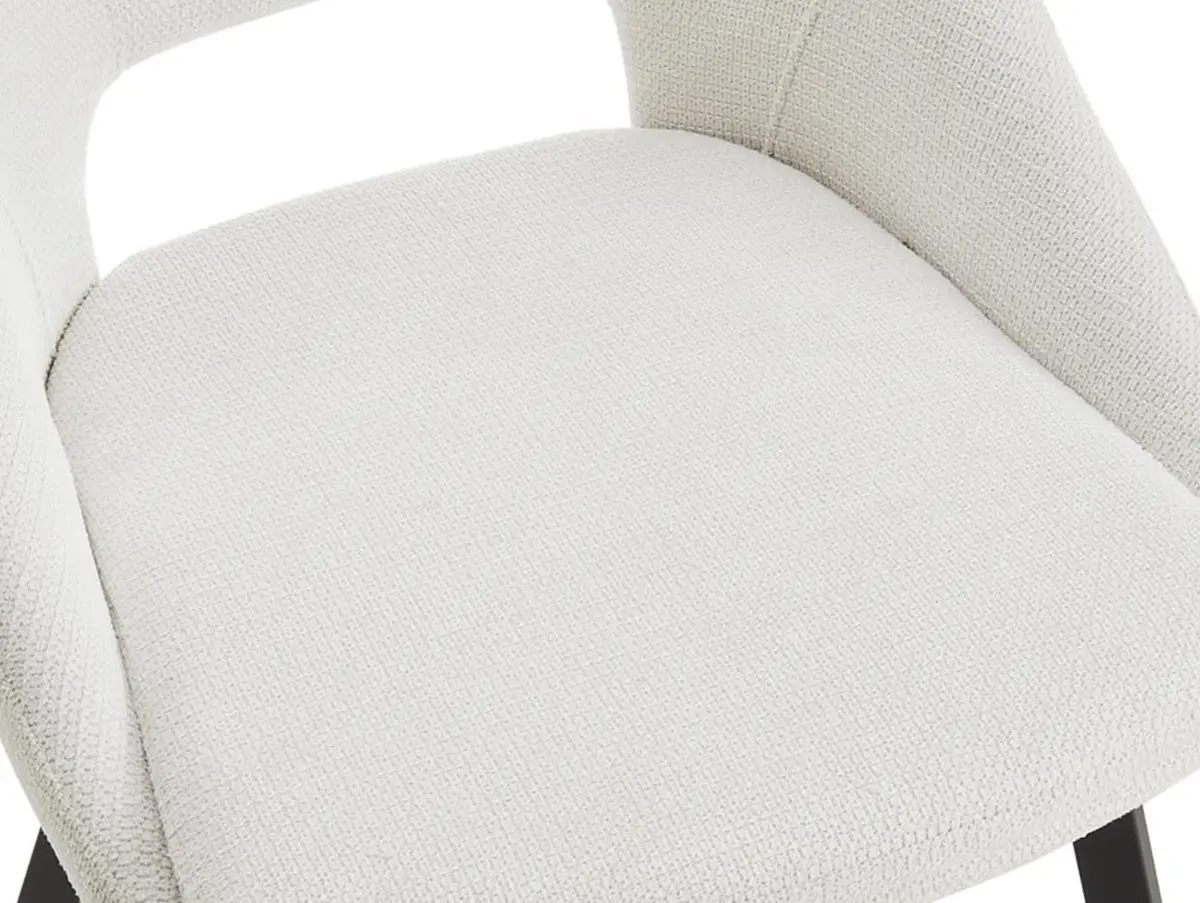 TGC TGC Bella Set of 2 Cream Fabric Dining Chairs