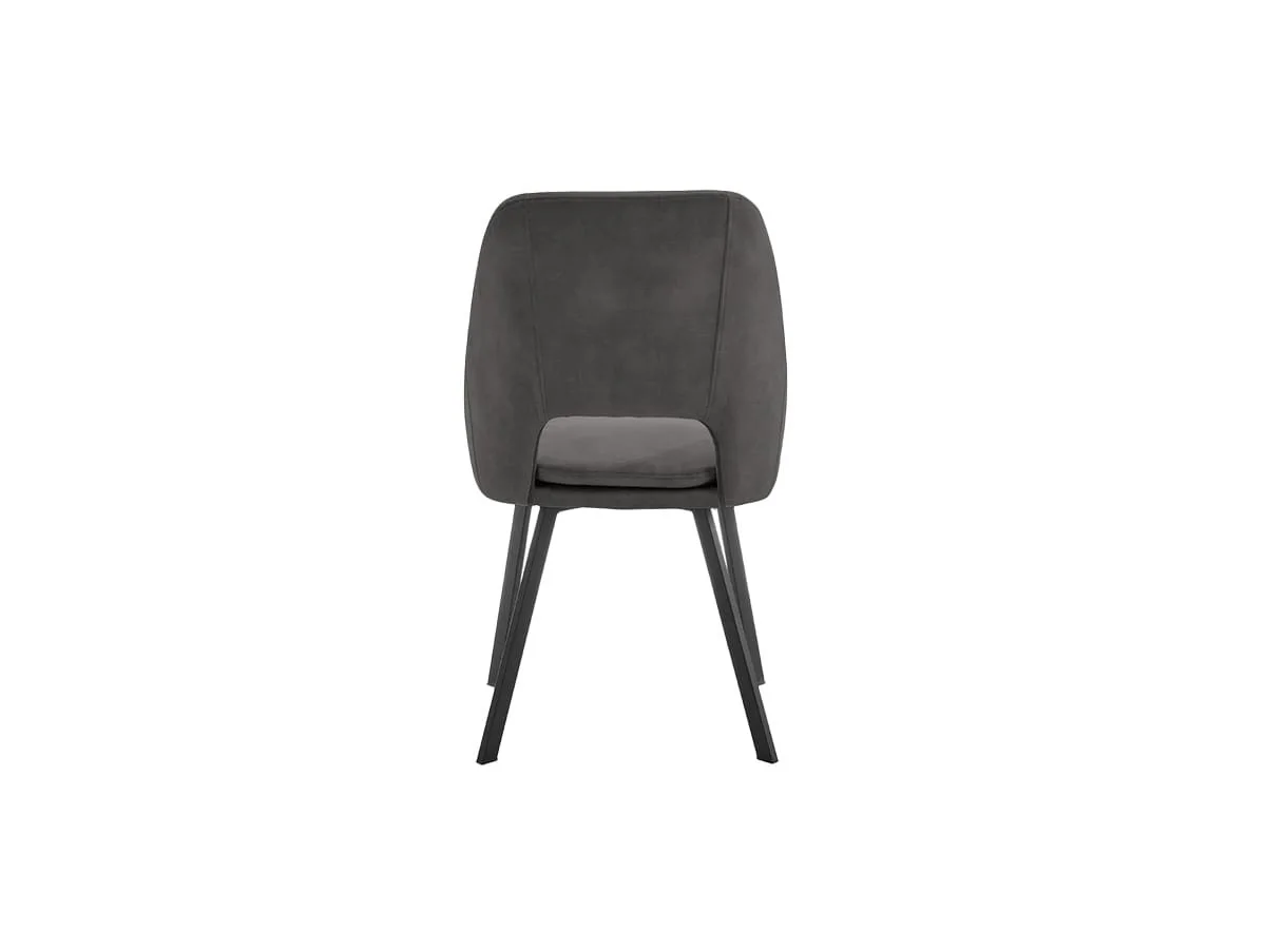 TGC TGC Bella Set of 2 Grey Velvet Dining Chairs