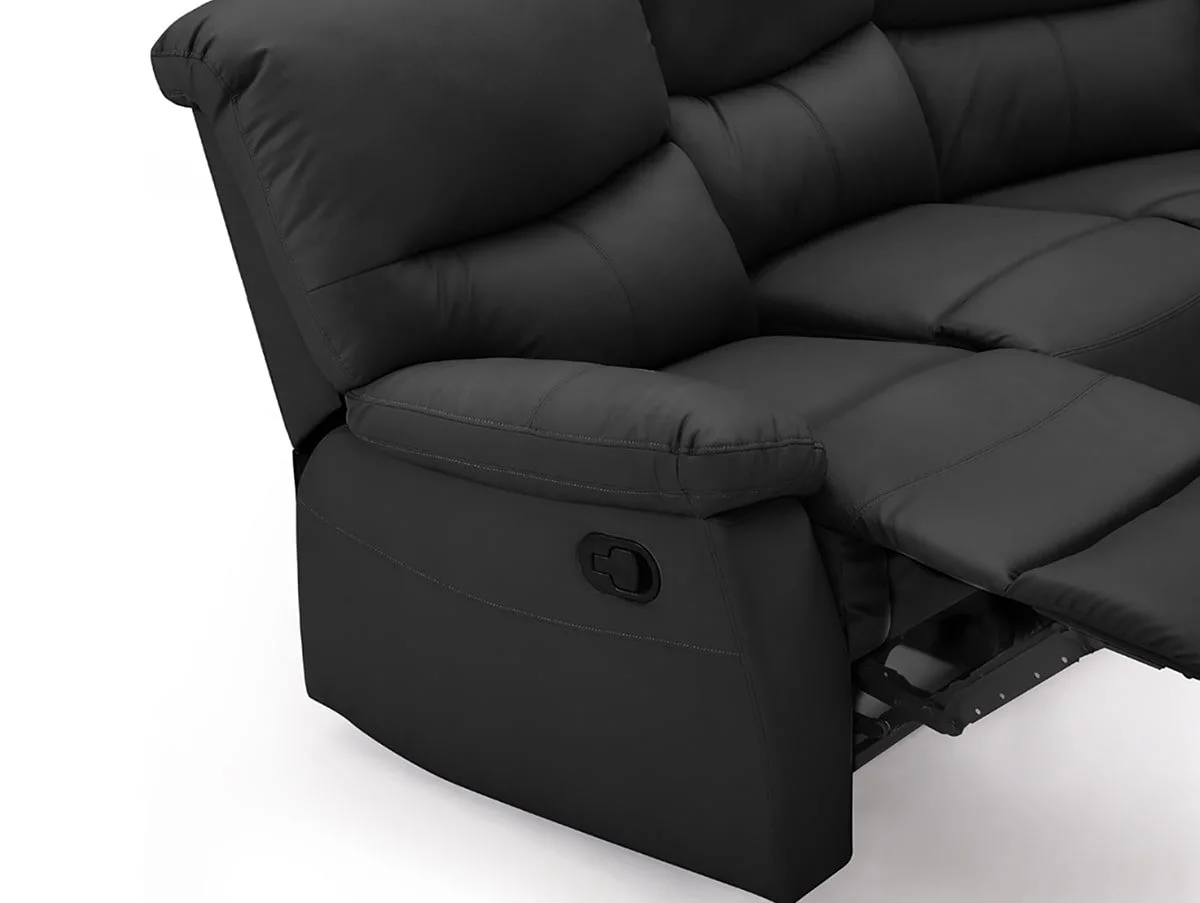 TGC TGC Benji Black Power Recliner Corner Sofa