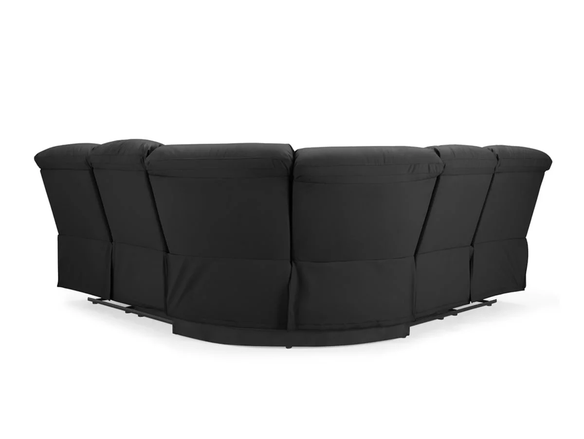 TGC TGC Benji Black Power Recliner Corner Sofa