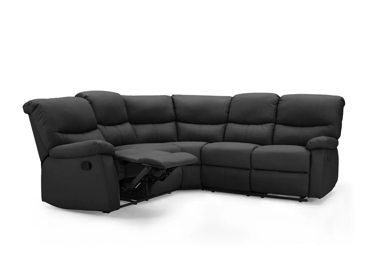 TGC TGC Benji Black Power Recliner Corner Sofa