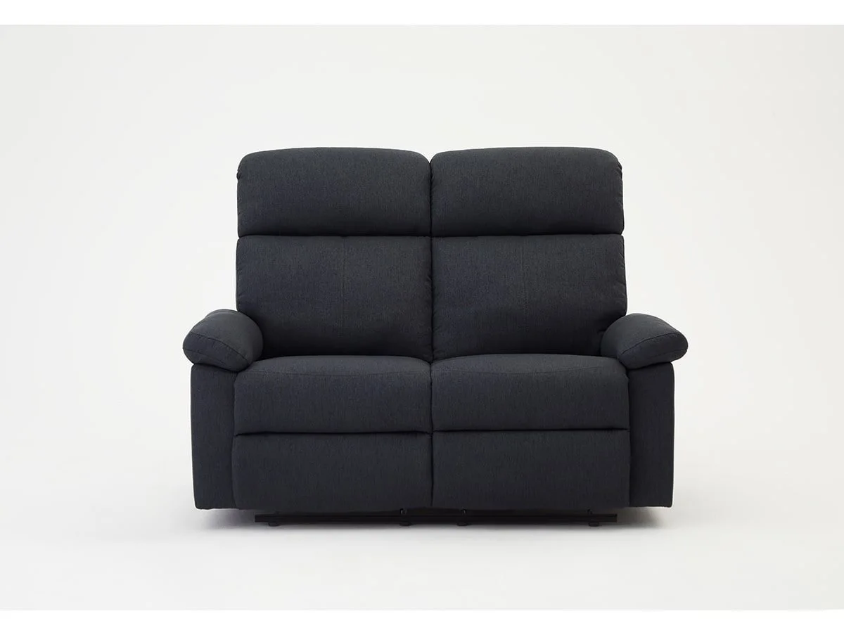 TGC TGC Brian Grey Fabric 2 Seater Manual Recliner Sofa