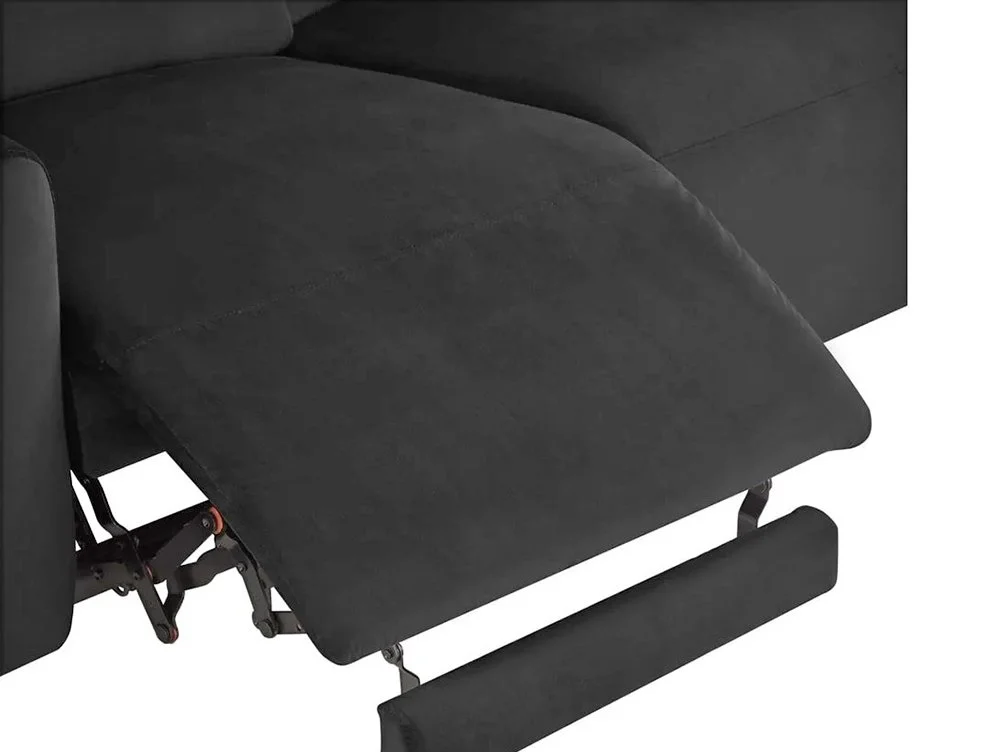 TGC TGC Amara Black 2 Seater Power Recliner Sofa