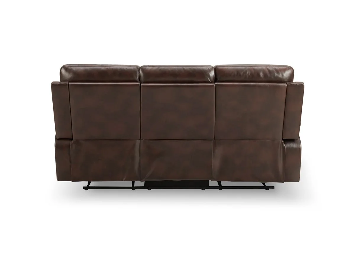 TGC TGC Cameron Brown 3 Seater Manual Recliner Sofa